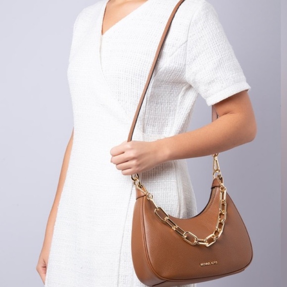 Michael Kors Handbags - Michael Kors Cora Large Pebbled Leather Shoulder Crossbody